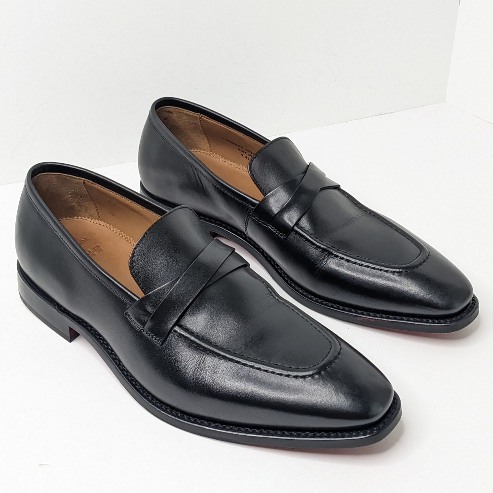 Moral Code Passion Loafers, Black Leather, Men's 9 M